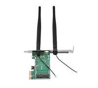 Richer-R Mini PCI-E to PCI-E Card Adapter,Mini PCI-E to PCI-E Card Adapter with 2 Antennas for Half Size PCI Express Wireless Card