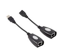 Richer-R USB to RJ45 Adapter,USB 2.0 To RJ45 Ethernet Extension Extender Network Adapter Cable Wired Lan Ideal for Use with USB Cameras,Printers,Web Cameras,Keyboard,Mouse Extensions