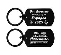 Richesele 2025 Engagement Gifts for Couples - Gifts for Newly Engaged Couples - Happy Engagement Gift for Her, Bride to Be - Our Adventure Awaits Engaged 2025