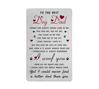 Richesele Dog Dad Gifts for Men - Fathers Day, Birthday Gifts from Dogs to Dad - Funny Puppy Daddy Credit Card Size Keepsake