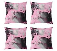 richhome Abstract Art Throw Pillow Covers Set of 4 Marble Simple Modern Geometric Cushion Case Black Pink Decor Pillowcase Indoor Outdoor Super Soft 40x40cm