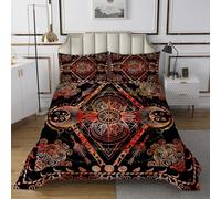 richhome Boys Girls Boho Sun and Moon Bedspread Single Size, Cosmic Celestial Coverlet Set Kids Exotic Quilted Coverlet Astrology Space Teens Bedroom Decor With 1 Pillow Case