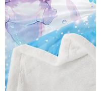 richhome Cute Axolotl Fleece Throw Blanket Glitter Starry Print Sherpa Blanket for Kids Women Men Plush Fuzzy Cartoon Animal Baby 30x40Inch Galaxy Princess for Bed Couch Chair Living Room
