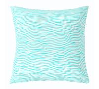 richhome Wave Stripes Throw Pillow Covers 1 Pcs Blue Geometric Square Cushion Covers Abstract Zebra Stripe Pillow Case Modern Art Cushion Case for Couch Sofa Luxury Bedroom Decor 55x55cm