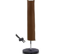 RICHIE Garden Parasol Cover Patio Umbrella Covers for Parasol Fits 2 to 3m Diameter Parasols 153x30x30cm Waterproof Tear Resistant 600D Oxford PVC Coating with Drawstring Cord at Bottom, Brown, NO ZIP