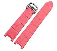 Richie strap]20 mm for Pasha De Cartier Leather Watch Band Strap Bracelet Belt (Pink)