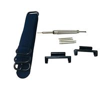 Richie strap] 20mm 5 Ring Nylon Watch Band Strap GWM5610 16mm-Lug Metal Adapters Kit for Casio GShock 5600/5610 G100 GW2310 DW6600/GW6900 GA800 5700 (Blue)