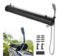 richigblosmum Pressurized Roof Rack Water Tank with Shower & 5.58FT Hose, Lightweight Design, Multi-Functional Overland Shower for SUVs, Trucks, Off-Road & Camping,7.9Gal/30L