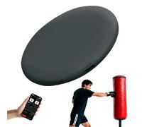 richigblosmum Real-Time Punch Power Tracker with 200H Runtime | Smart Boxing Sensor with App | Voice Feedback & Data Charts for Heavy Punching Bags, Boxing & Kickboxing Black