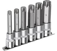 Richmann Star Bits Socket Set 6 Pcs, Torx T55-T100, 1/2",100 mm Long (C6920)