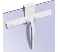 RICHMIRTH Shower Squeegee with Silicone Hook, 11" Inch Width All Purpose Squeegee Wiper for Shower Glass Doors Bathroom Mirror Tiles Car Window Cleaner Tool - White