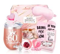 RichMoho 60th Birthday Gifts for Women 60 Year Old Birthday Gift Ideas for Women 60th Present for Her Friends Mum Coworker Auntie Sister Grandmum