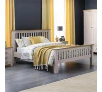 Richmond Bed - Slatted - Grey - Sizes Available
