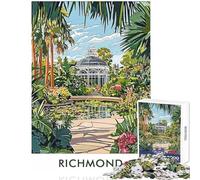 Richmond Botanical Garden 1000 Piece Jigsaw Puzzles for Adults Improve Overall Mental Performance Mindful Soothing Leisure Game (38x52cm)