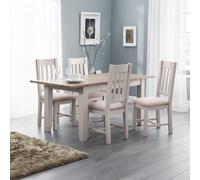 Richmond Extending Dining Table - 4-6 Seater - 140cm-180cm - Grey
