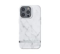 Richmond & Finch Phone Case Compatible with iPhone 13 Pro, White Marble Design, 6.1 Inches, Shockproof, Raised Edges, Fully Protective Phone Cover