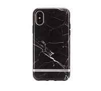 Richmond & Finch Designed for iPhone XS Max Case, Black Marble Case with Silver Details for iPhone 11 XS Max
