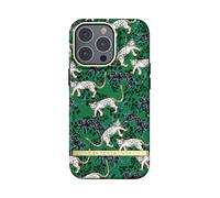 RICHMOND & FINCH phone case Compatible with iPhone 13 Pro, green leopard design, 6.1 inch, Shockproof Raised Edges, Full Protective mobile phone case