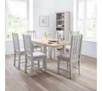 Richmond Grey 2-6 Seater Flip Top Extending Dining Table