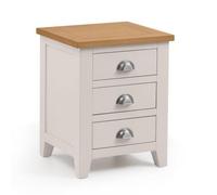 Richmond Grey 3 Drawer Bedside Cabinet