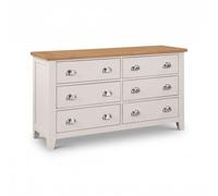 Richmond Grey 6 Drawer Wide Chest
