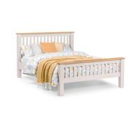 Richmond Grey Slatted Bed - Sizes Available