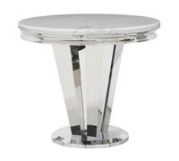 richmond marble round dining table in white
