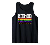 Richmond Pride Gay Lesbian Queer LGBT Rainbow Flag Tank Top