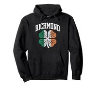 Richmond St Patricks day celtic knot shamrock distressed Pullover Hoodie