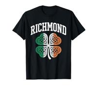 Richmond St Patricks Day Celtic Knot Shamrock Distressed T-Shirt