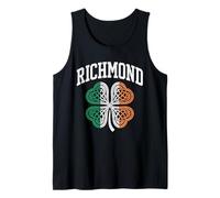 Richmond St Patricks Day Celtic Knot Shamrock Distressed Tank Top