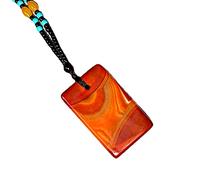 RICHRAIN Carnelian Crystal Stone Necklace - Red Carnelian Pendant,Original Gemstone Wish Shield for Women Men (1 PC Random)