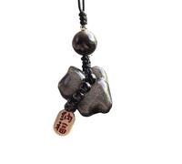 RICHRAIN Obsidian Black Cat Figurine for Women Bag Charm Crystal Pendant,Cat Trinkets, Black Cat, S
