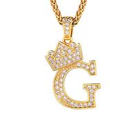 Richsteel Men Chain Initial Name G Bling Necklaces For Girls Gold Chains Custom Necklaces