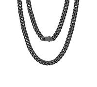Richsteel Short Chain 18inch Necklace For Men Classy Black Chains Boys Necklaces