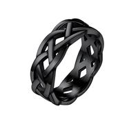 Richsteel Stainless Steel Ring Men Women Celtic Knot Band Silver Gold Black | Hyppoallergenic Irish Style Wedding Couple Promise Rings Size O-Z+3(With Gift Box)