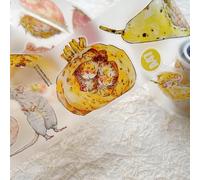 RICHTAPES Seahorse Forest Vol8 A47 Vintage Retro Zizi's Garden,Pre-Cut Floral Matte PET Washi Tape Stickers,for Scrapbook Supplies,Scrapbook Tape Stickers,Junk Journal Supplies