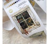 RICHTAPES SeaHorse Forest Vol9 A53 The Story of Between the Doors,Pre-Cut Scene Washi Tape Stickers,for Scrapbook Supplies,Scrapbook Tape Stickers,Junk Journal Supplies