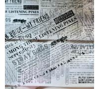 RICHTAPES YiEr Vol13 Textual Fantasy,Floral Clear PET Tape Stickers,Original Design,for Scrapbook Supplies,Scrapbook Tape Stickers,Junk Journal Supplies