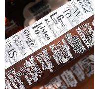 RICHTAPES YiEr Vol17 English Quotation,Pre-cut Text Synthetic Paper PET Tape Stickers,for Scrapbook Tape Stickers,Junk Journal Supplies