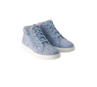 Richter 3710-3221-1701 Girls' Lace-Up Boots Suede, blue, 1 UK