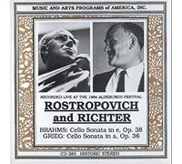 Richter, Rostropoich - Brahms Cello Sonata no.1. Grieg Cello Sonata, Rostropovich, Richter