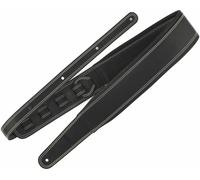 Richter Springbreak I Black Guitar strap Black With White Stitches