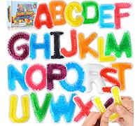 Richtim 26 Alphabet Sensory Water Beads for Kids Age 3+, ABC Learning Sensory Toys for Toddlers
