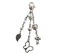 RICHTRUE Cute Keychain Y2k Keychain Accessories Teen Girls Trendy Stuff Preppy Things Y2k Accessories, C-white, S
