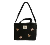 RICHTRUE Kawaii Lunch Bag for Girls Lunch Box Insulated Cute Lunch Bags for Women Insulated Lunch Box for Kids (Black 2)