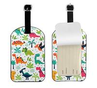 Richugui Abstract Watercolor Painting PU Leather Suitcase ID Tag Bright Simple Art Luggage Baggage Tags ID Label for Suitcases Backpack Schoolbag Handbag, 1 Pack