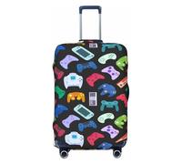 Richugui Interesting and Diverse Game Machines Luggage Cover Elastic Washable Stretch Suitcase Travel Suitcase Protector Anti-Scratch Cover for Kid and Adult (M)