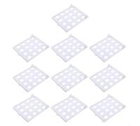 RichVibe 10-Layer Clothes Organizer Tray: Stackable for PP Wardrobe Shelf Dividers T-Shirts, Dresses & Jumpers, Space-Saving Storage Solution (Grey)(White)