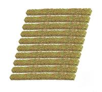 RichVibe 10pcs Simulated for Mini Flower Bushes 20cm, Realistic Sponge Grass Pads Model Train Landscape Scenery, Sand Table Turf Decorations DIY Diorama(B)